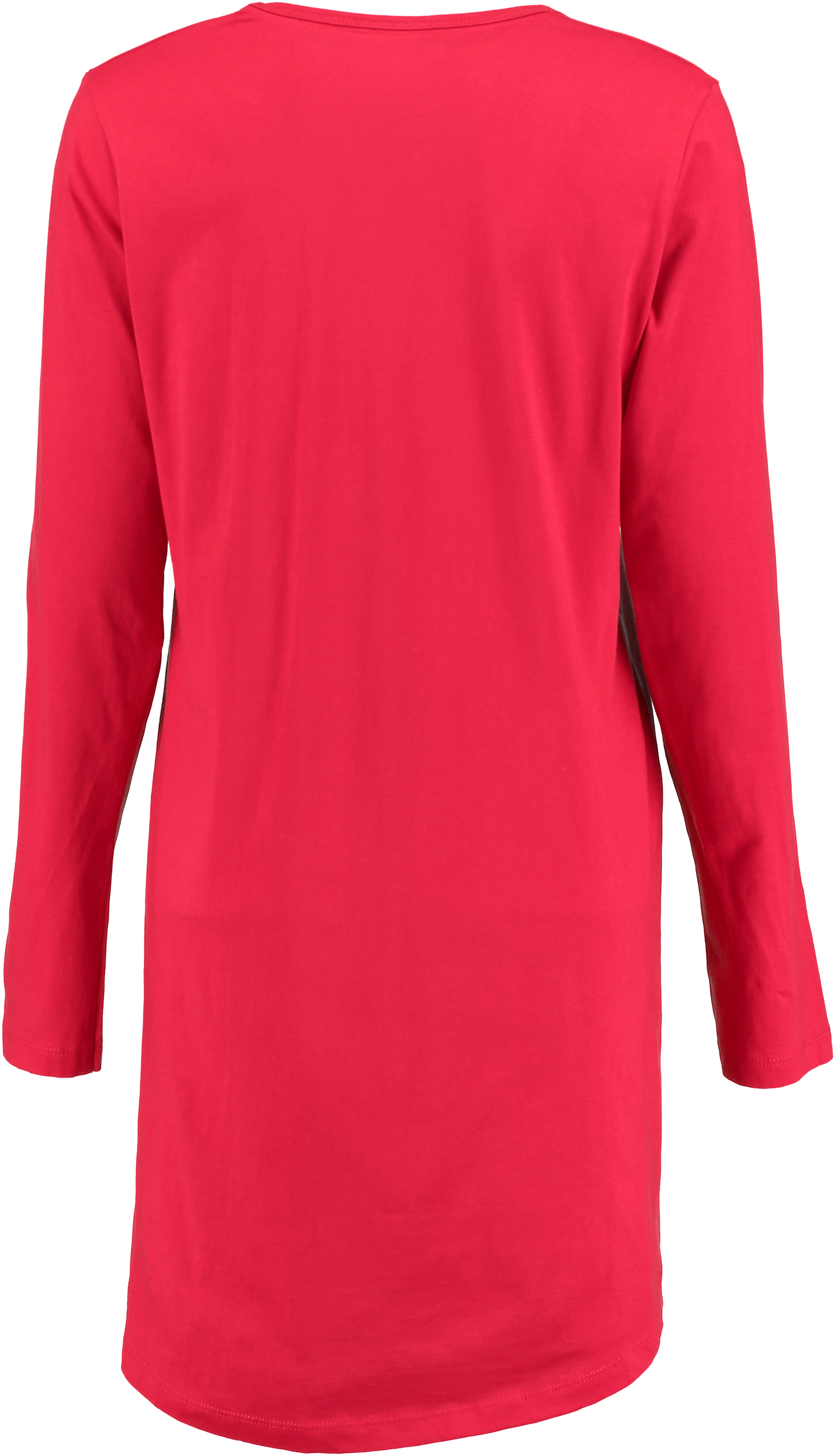Longsleeve nat-T-shirt med rund hals, rød, main