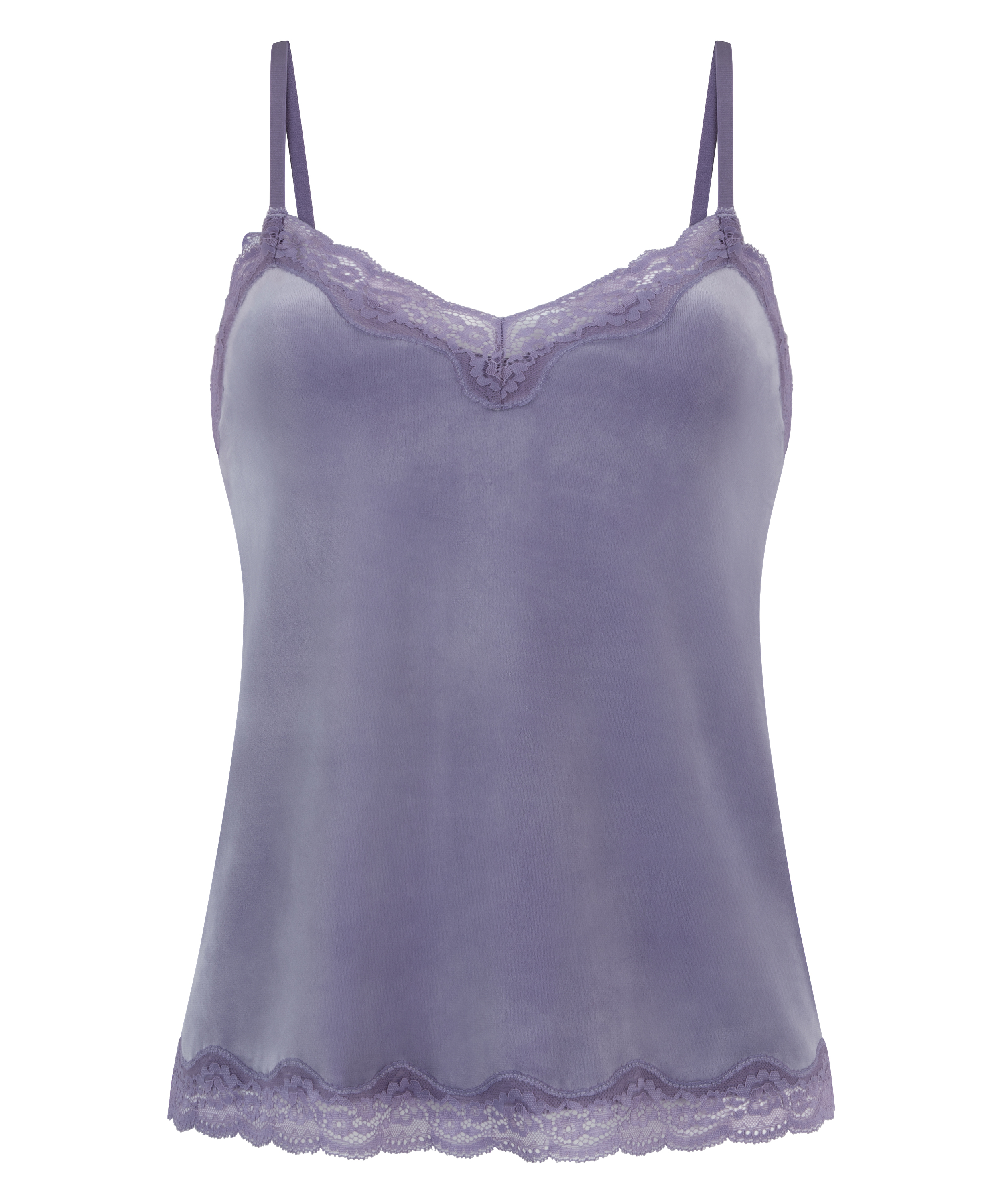 Cami top Velours Lace, Lilla, main