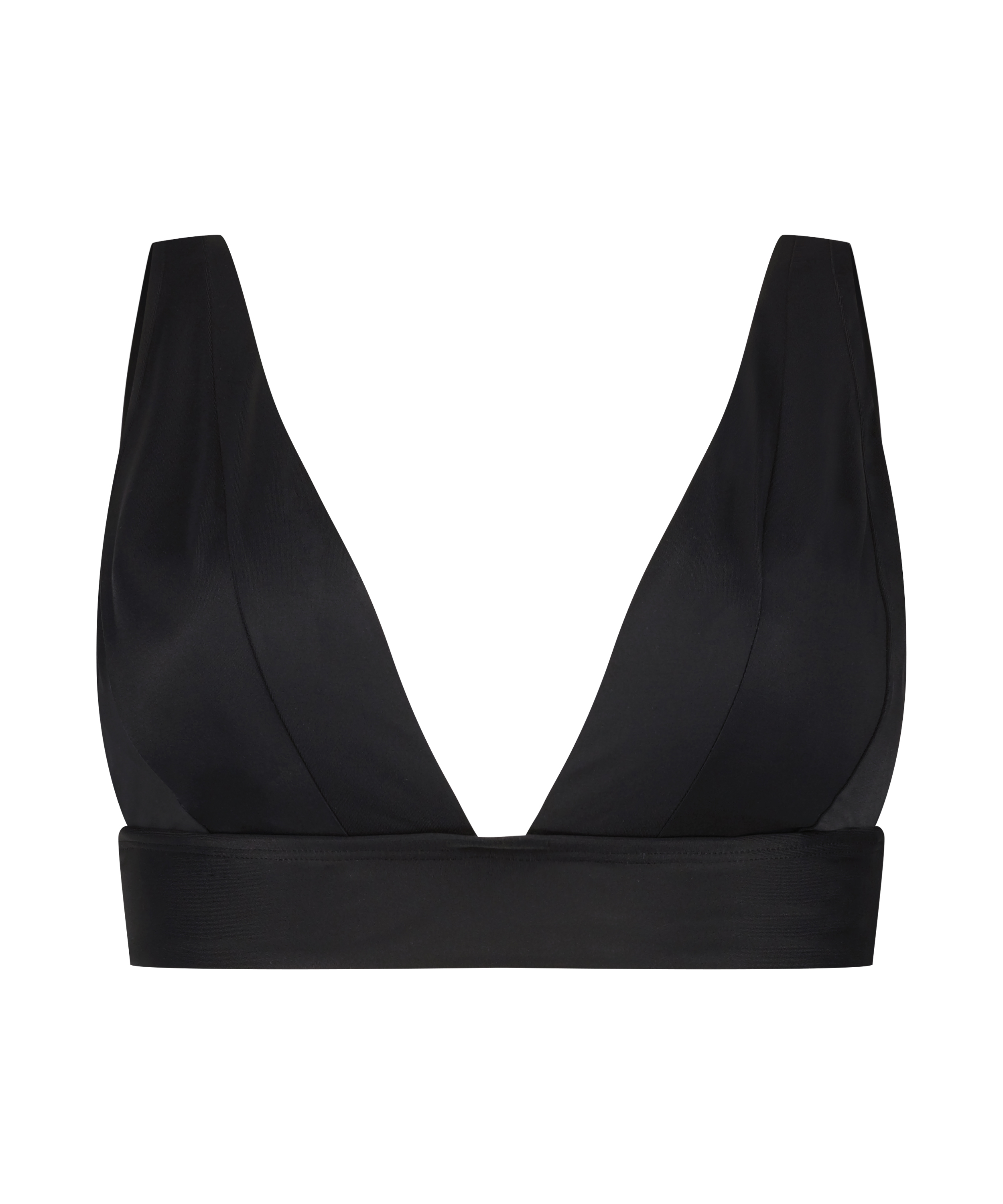 Triangle-bikinitop Luxe, Sort, main
