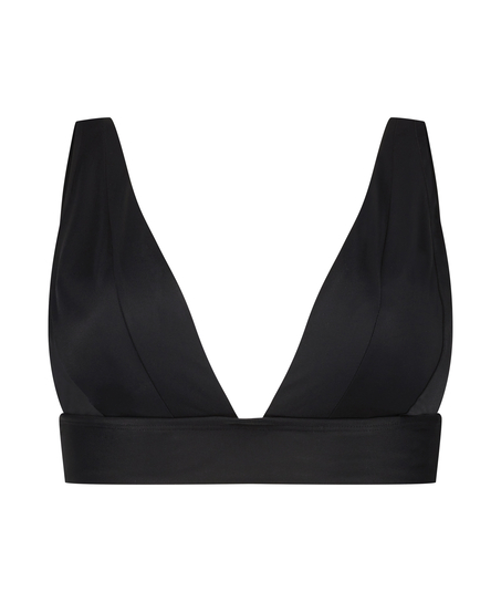 Triangle-bikinitop Luxe, Sort