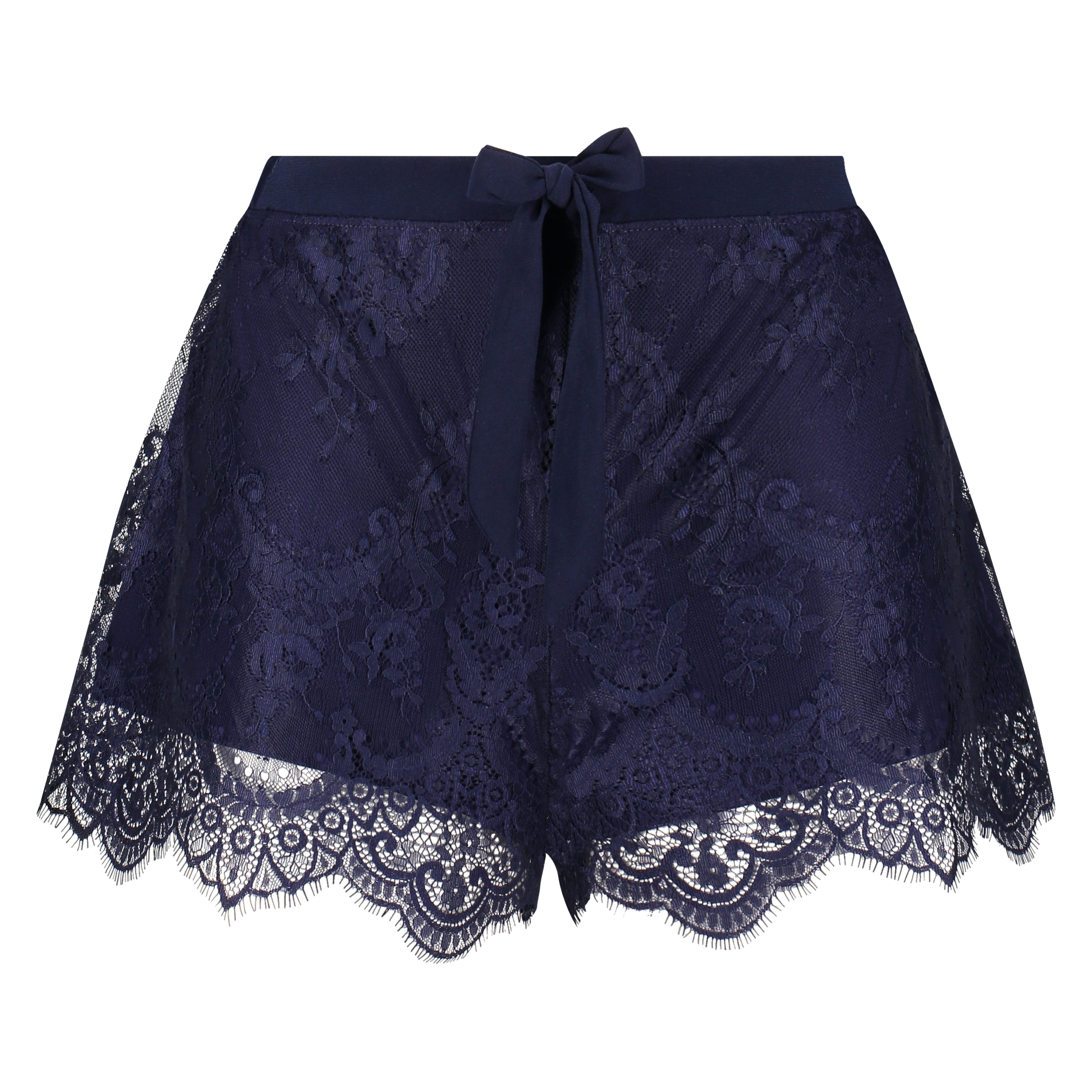 Pyjama short all over lace, blå, main
