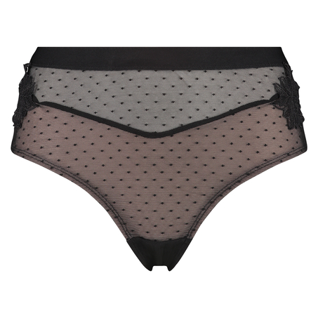 H&oslash;j brasiliansk trusse Amelia, sort