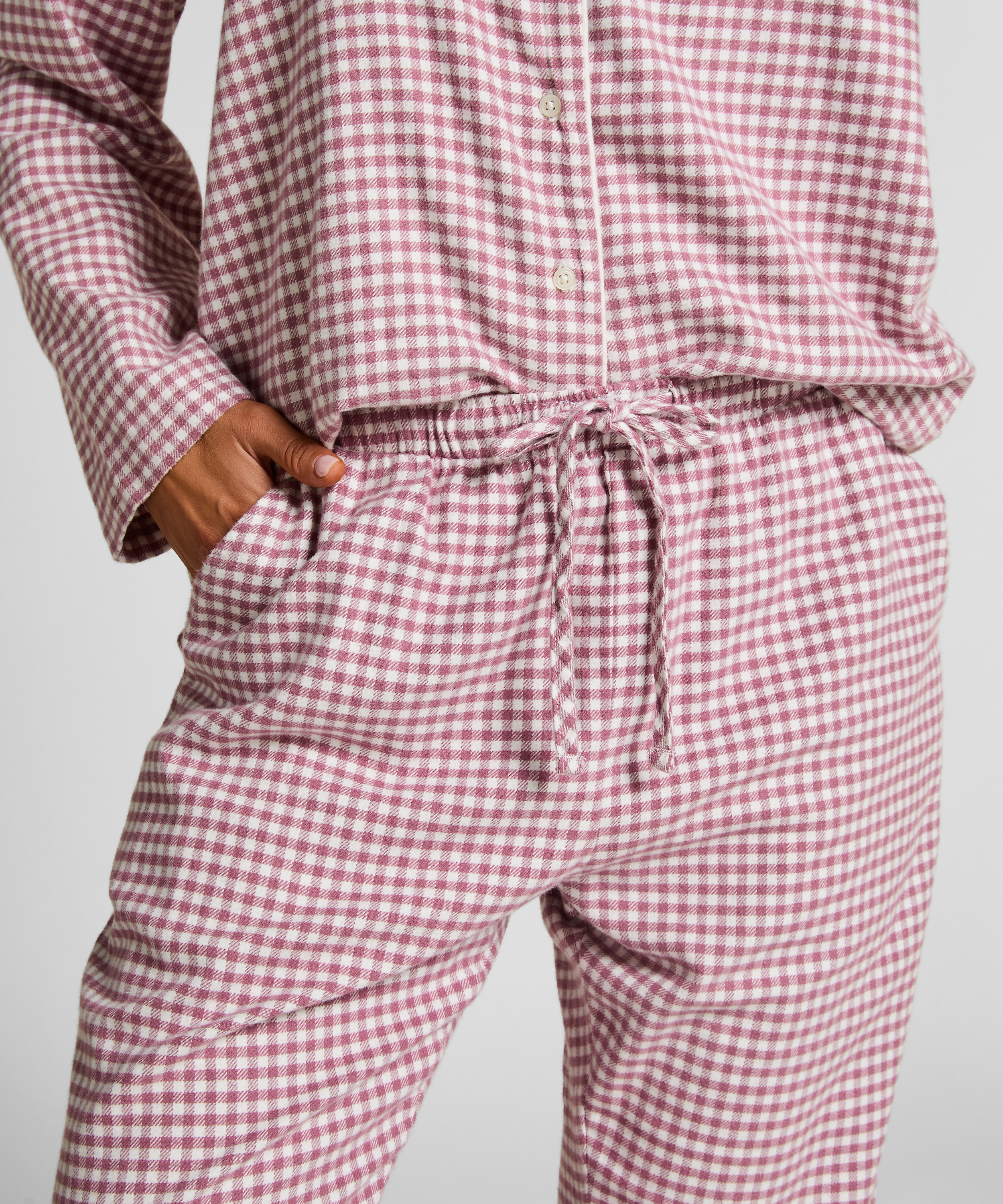 Pyjamasbukser af flonel, Lilla, main