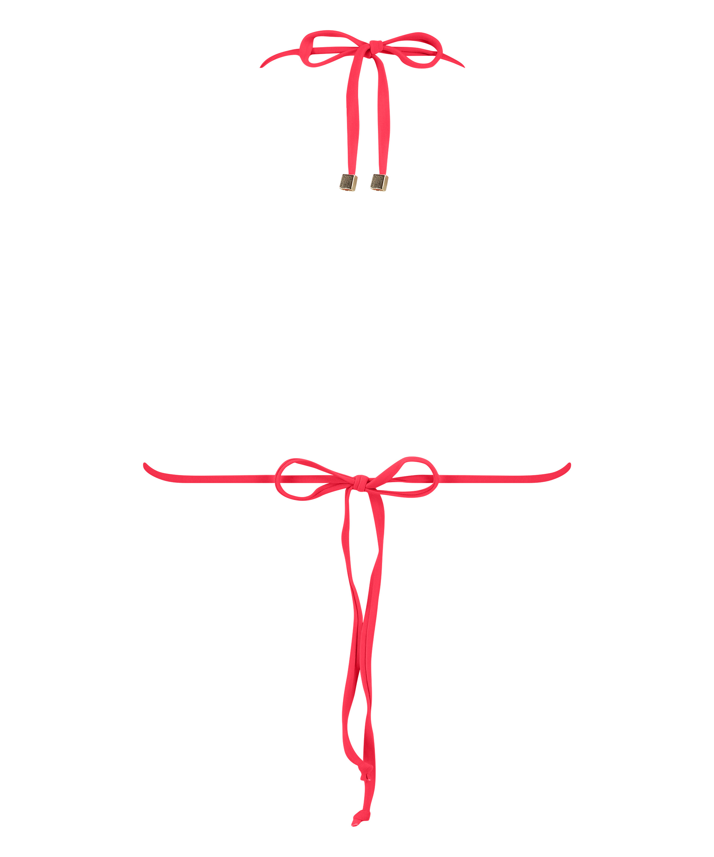 Trekants bikinitop Doha, Rød, main