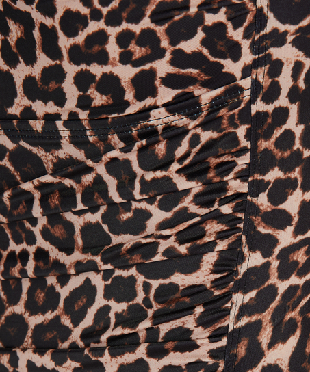 Leopard badedragt, Beige