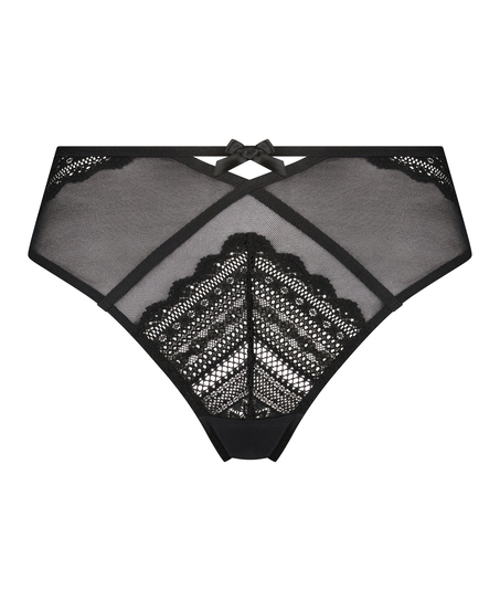 H&oslash;j brasiliansk trusse Mahina, sort