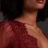 Top Allover Lace, Rød