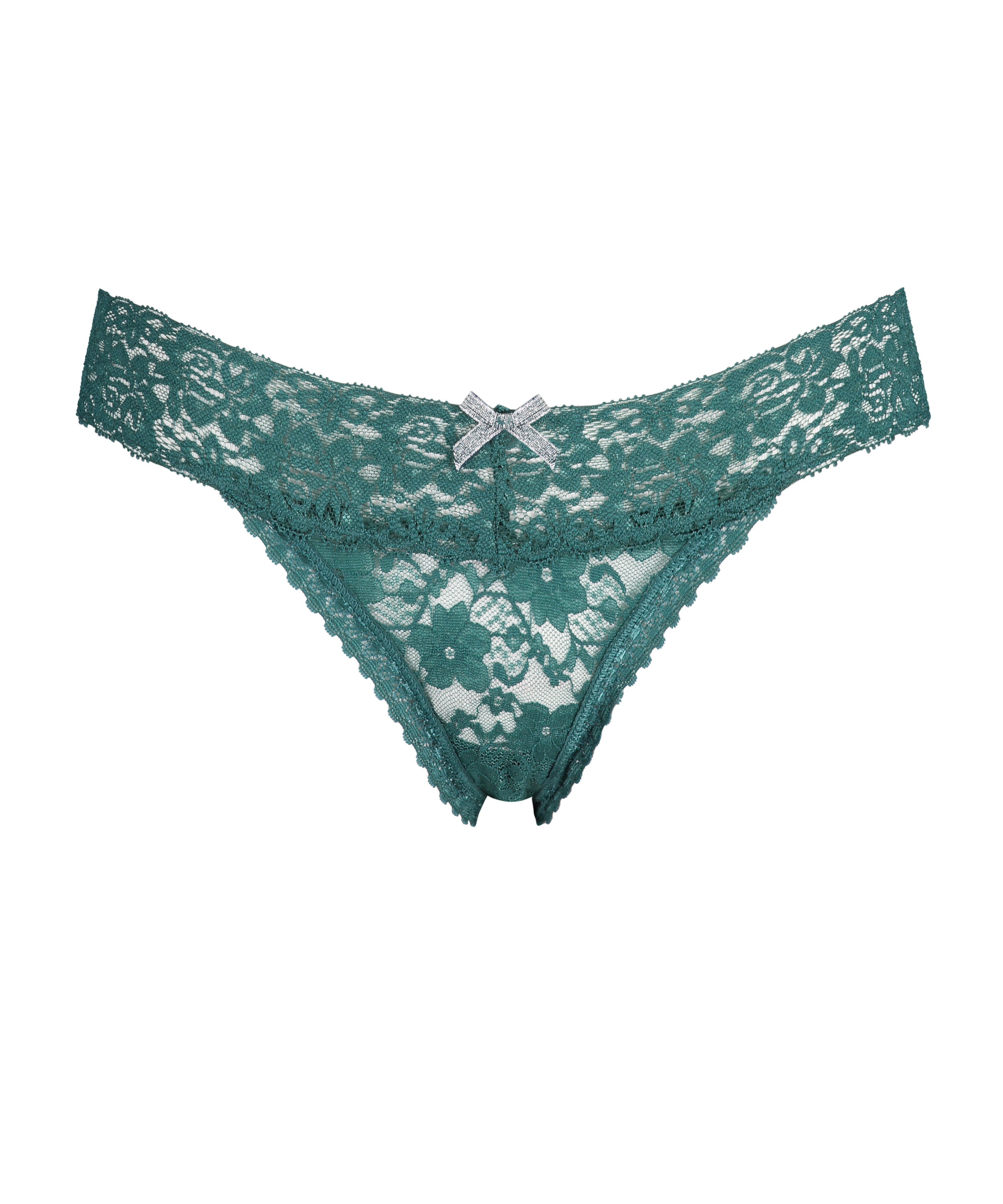 G-streng Floral lace, bl&aring;, main
