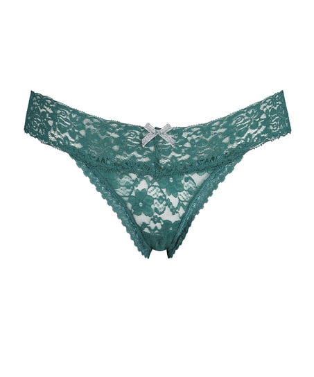 G-streng Floral lace, bl&aring;