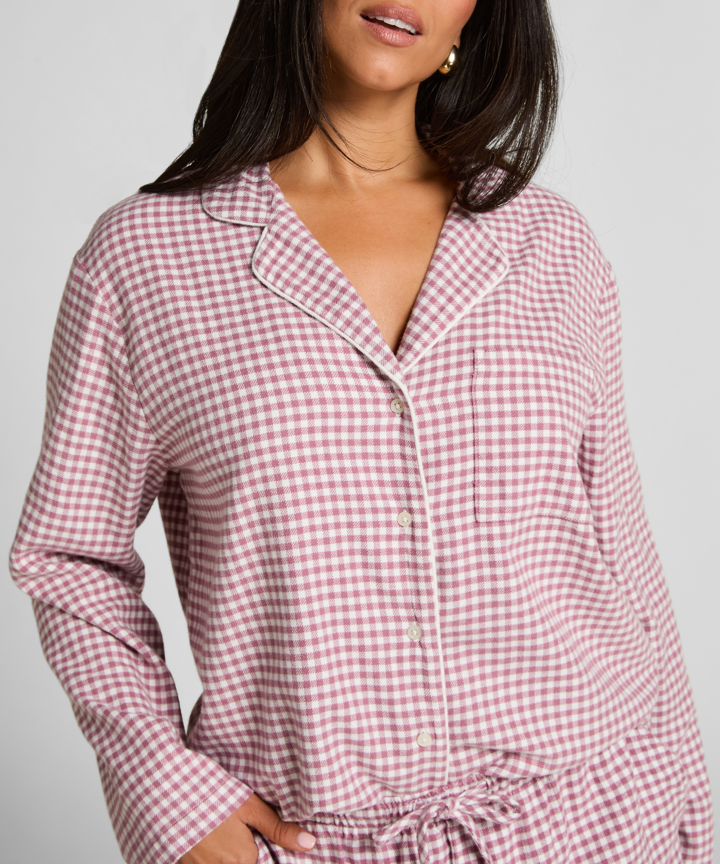 Pyjamastop Flonel Essentials, Lilla, main