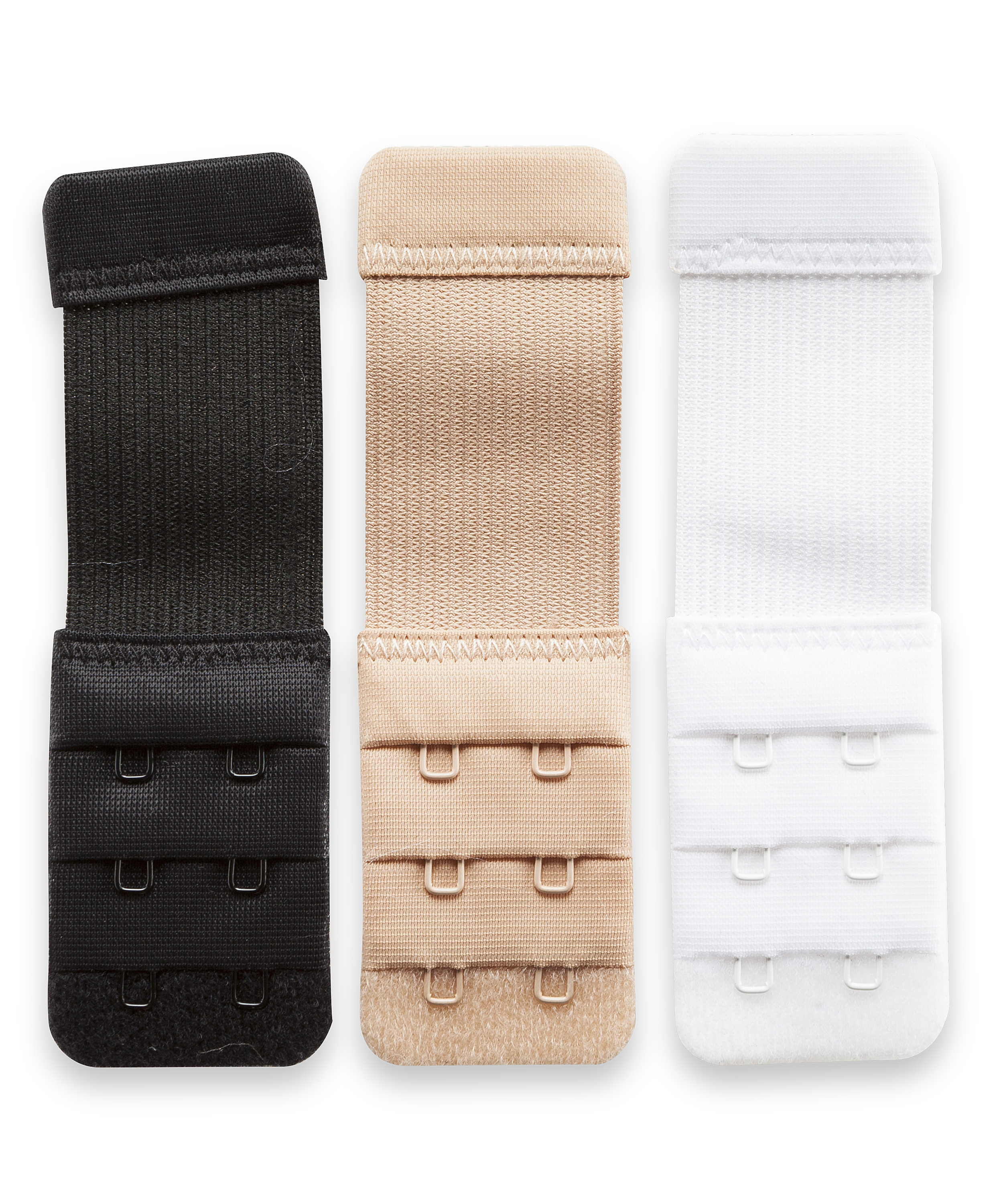 3-pak bh-forlængere, Hvid, main