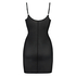 Opstrammende kjole med bølget kant - Level 3, sort