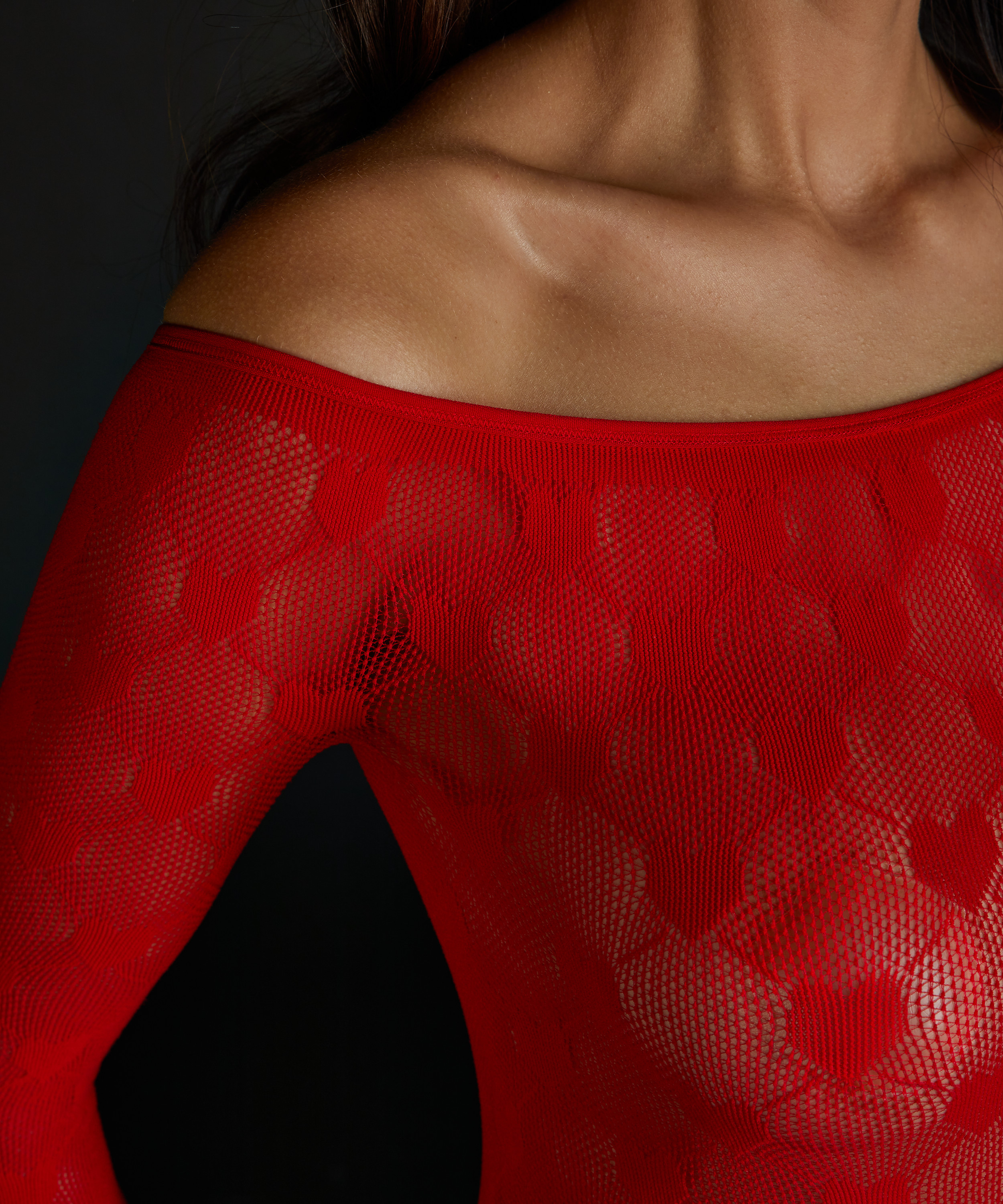 Private Heart Playsuit, r&oslash;d, main