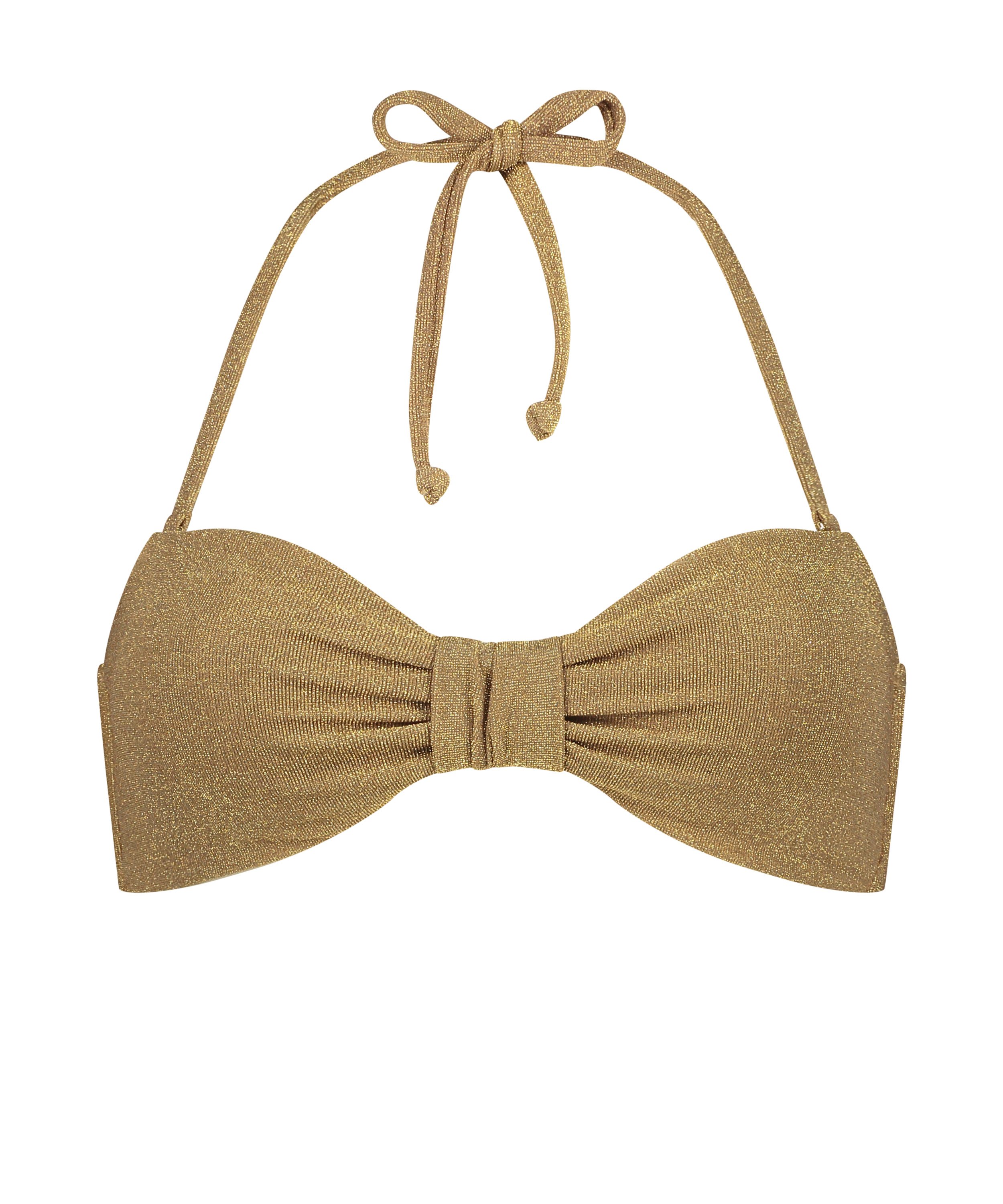 Bandeau bikinitop Goldie Shimmer, Gul, main