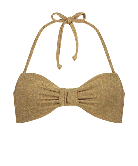 Bandeau bikinitop Goldie Shimmer, Gul