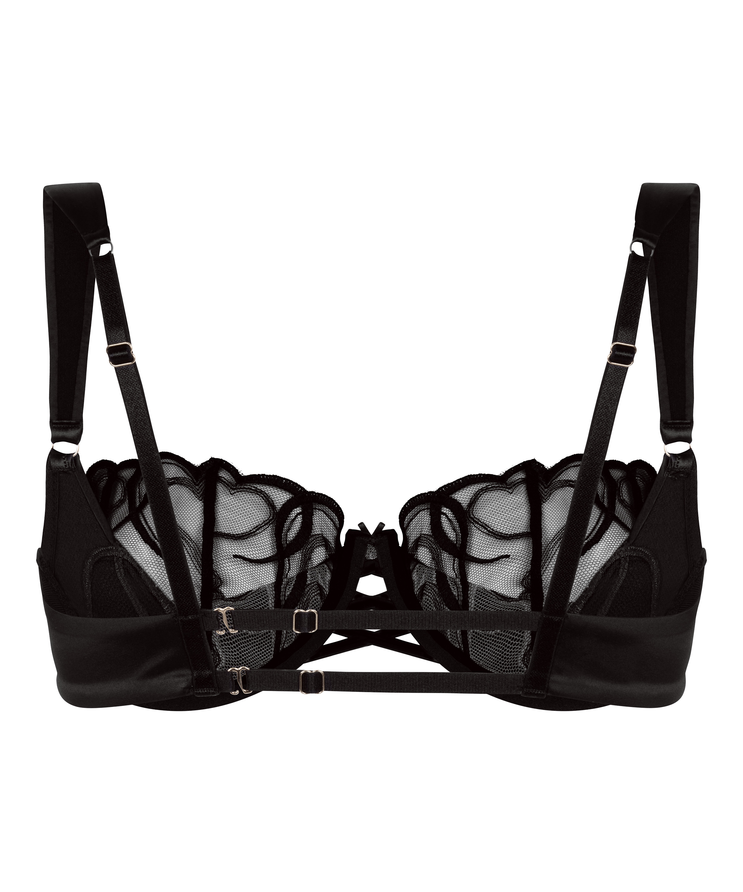 Olivia B&oslash;jle-BH Uden Polstring, Sort, main