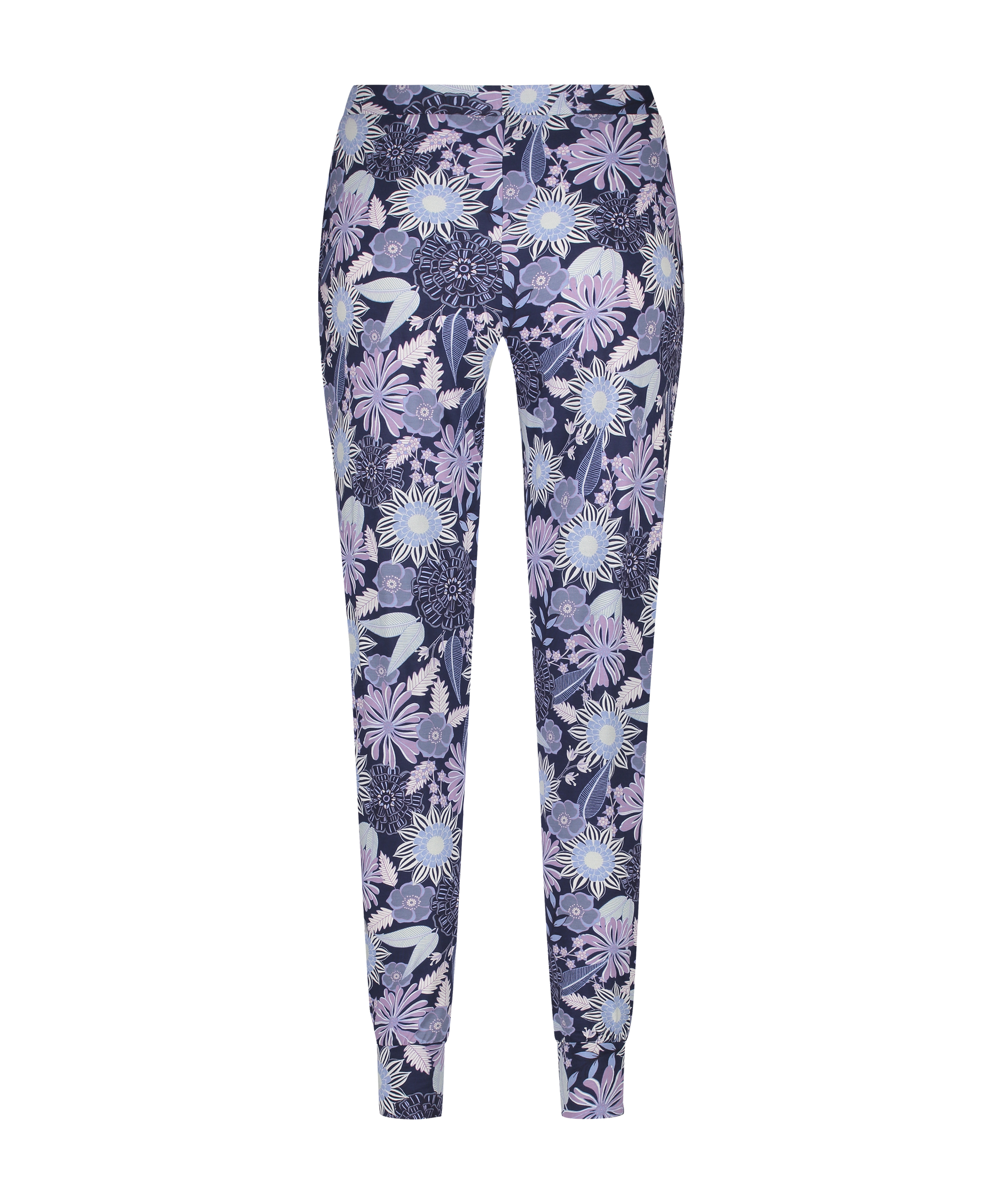 Jersey pyjamasbukser, blå, main