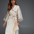 Kimono Silk Lace, Beige