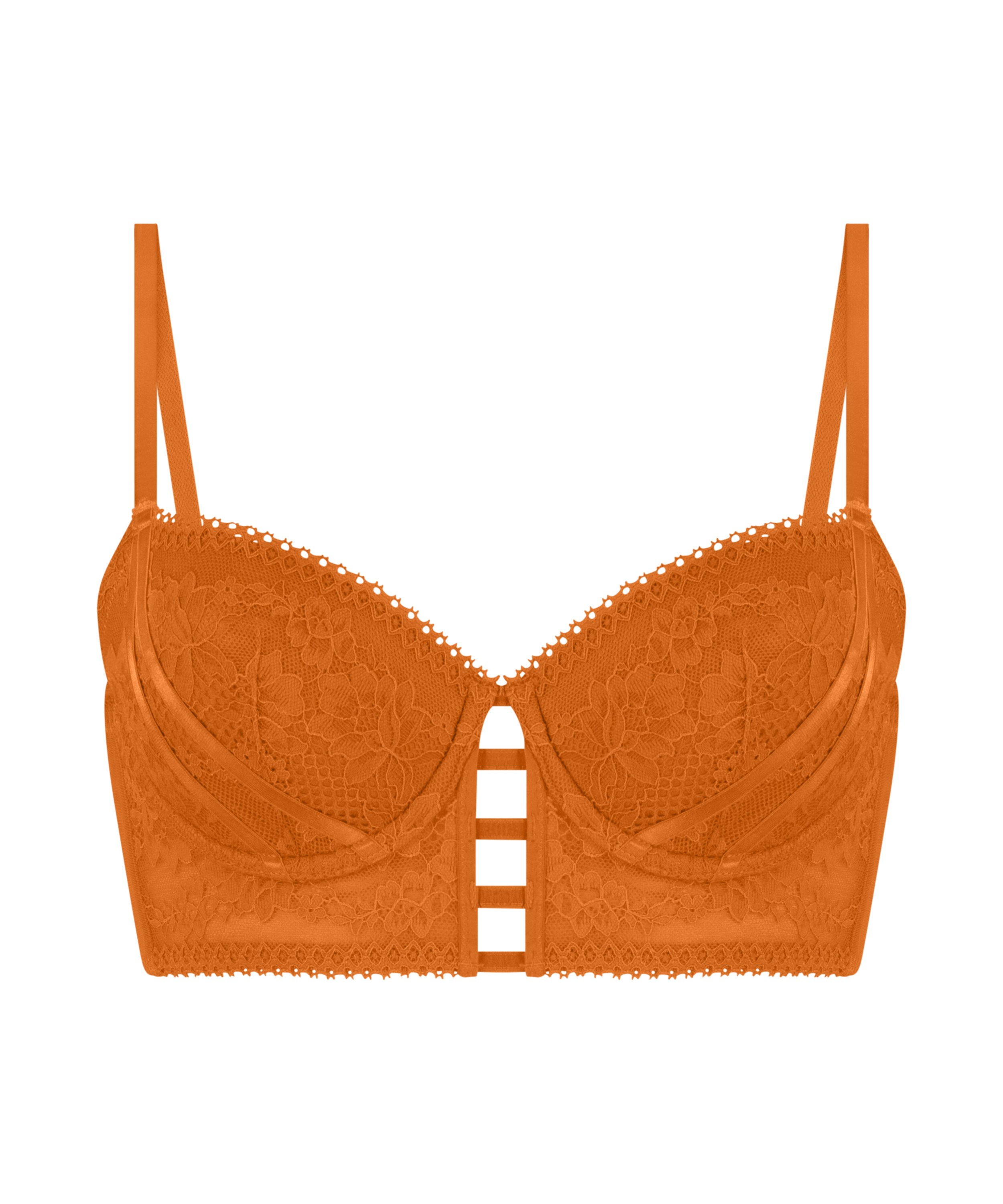 Formstøbt longline bøjle-bh Vera, Orange, main