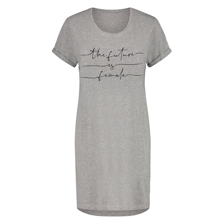 Natskjorte rund hals, Grå