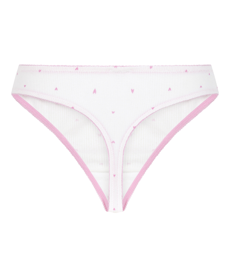 Renee Rib g-streng, Hvid