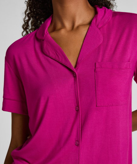 Kortærmet jerseyjakke Essential, Lyserød