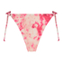 Bikinitrusse med h&oslash;j benudsk&aelig;ring Tie Dye, pink
