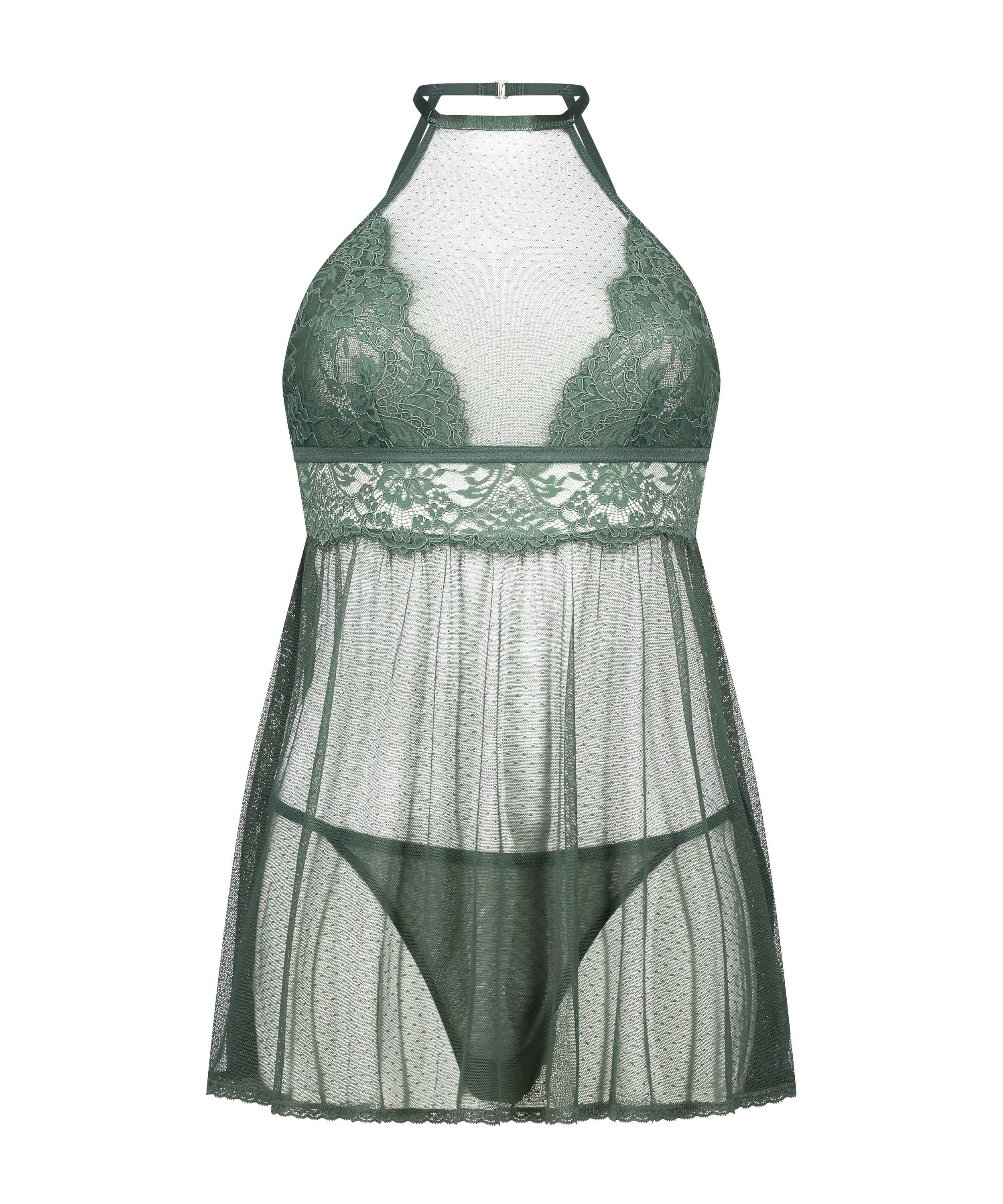 Babydoll Lace, Grøn, main