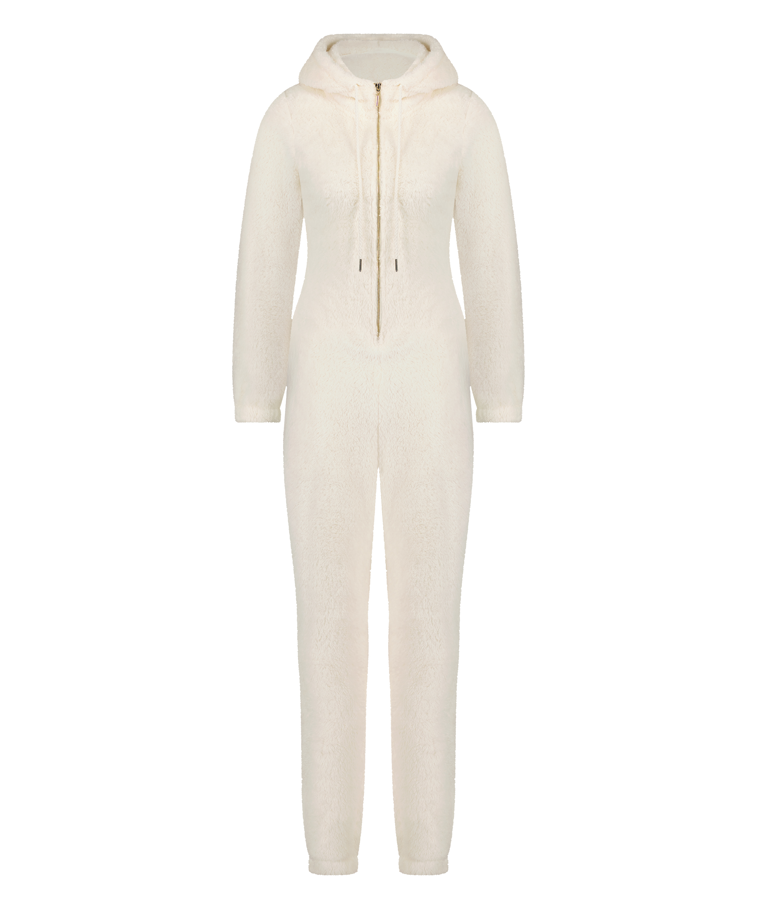 Onesie Fleece, hvid, main