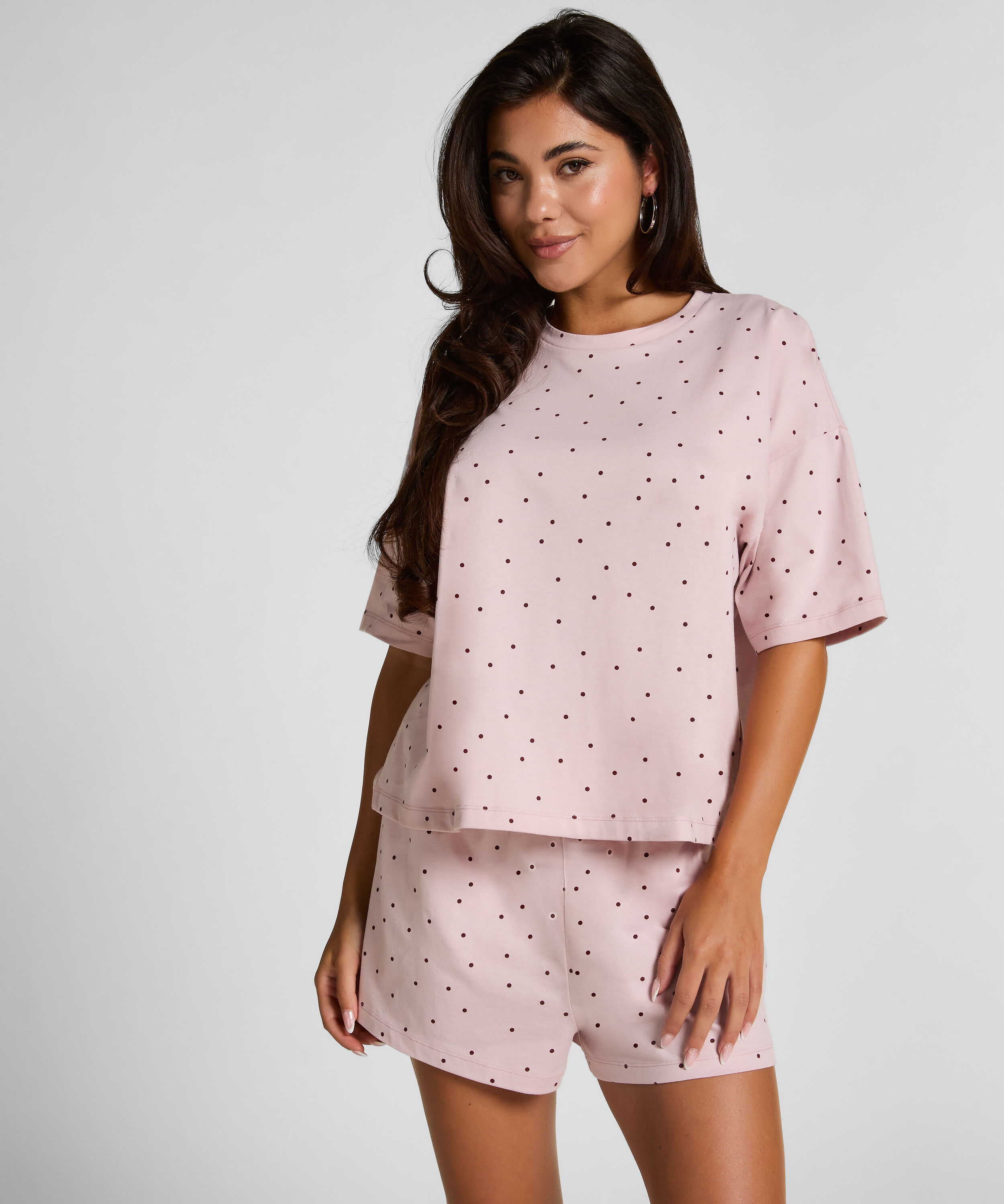 Pyjama Set Cotton Jersey Short, Lilla