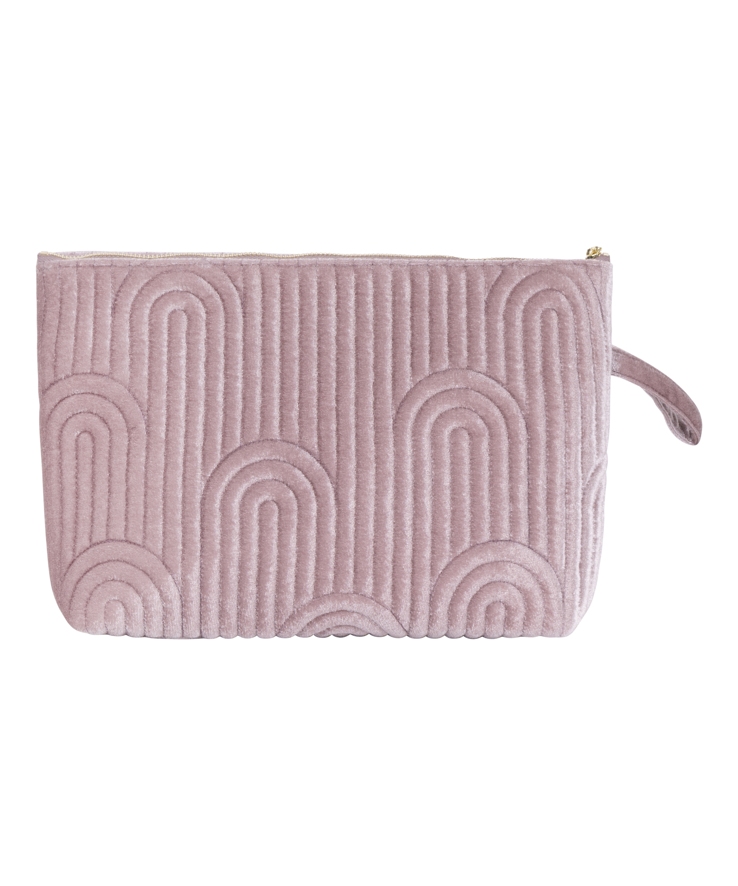 Lille makeuptaske i velour, Lilla, main
