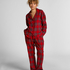 Petite pyjamasbukser af Flannel, R&oslash;d