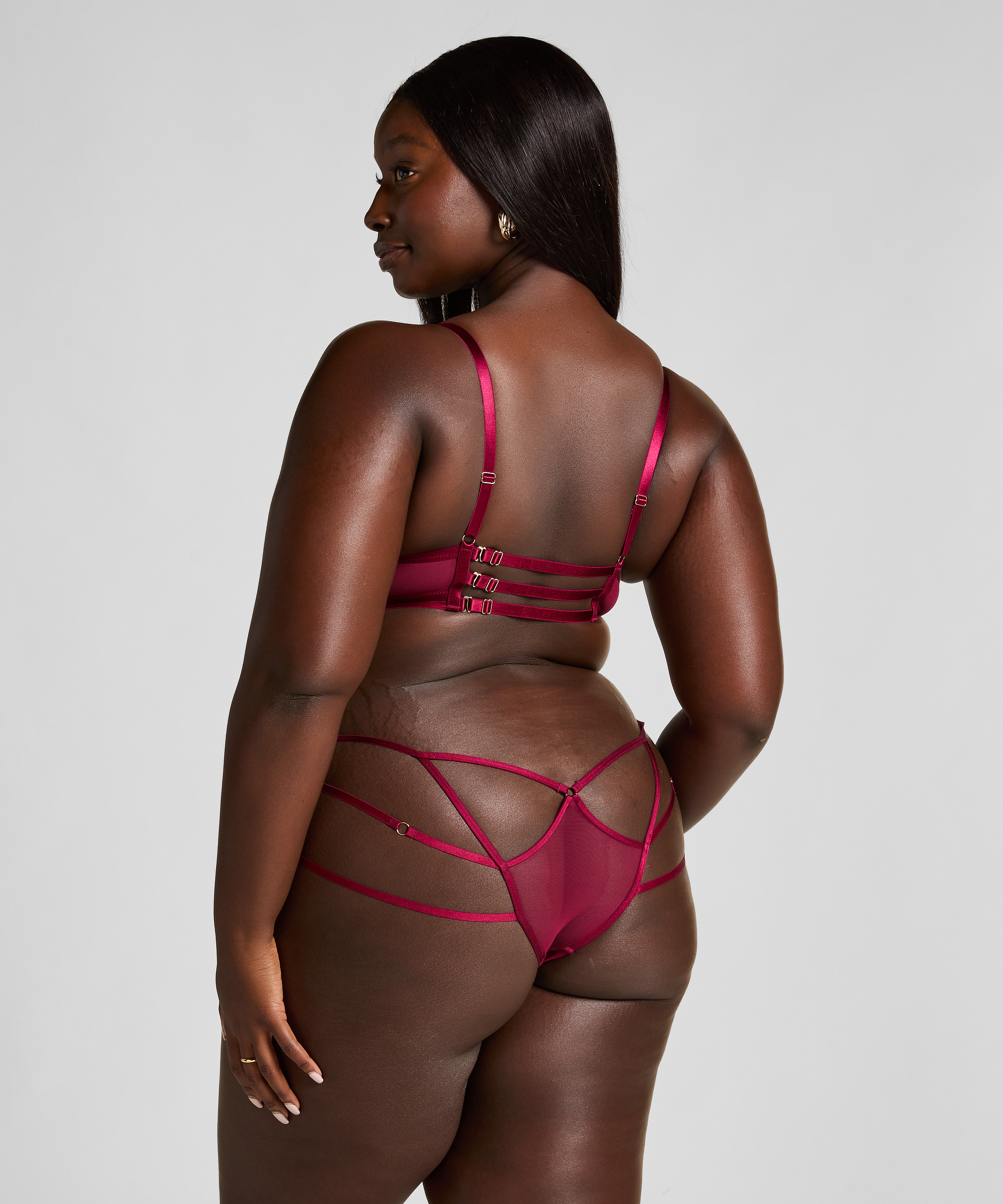 Scarlett bundløs brasiliansk trusse, Rød, main