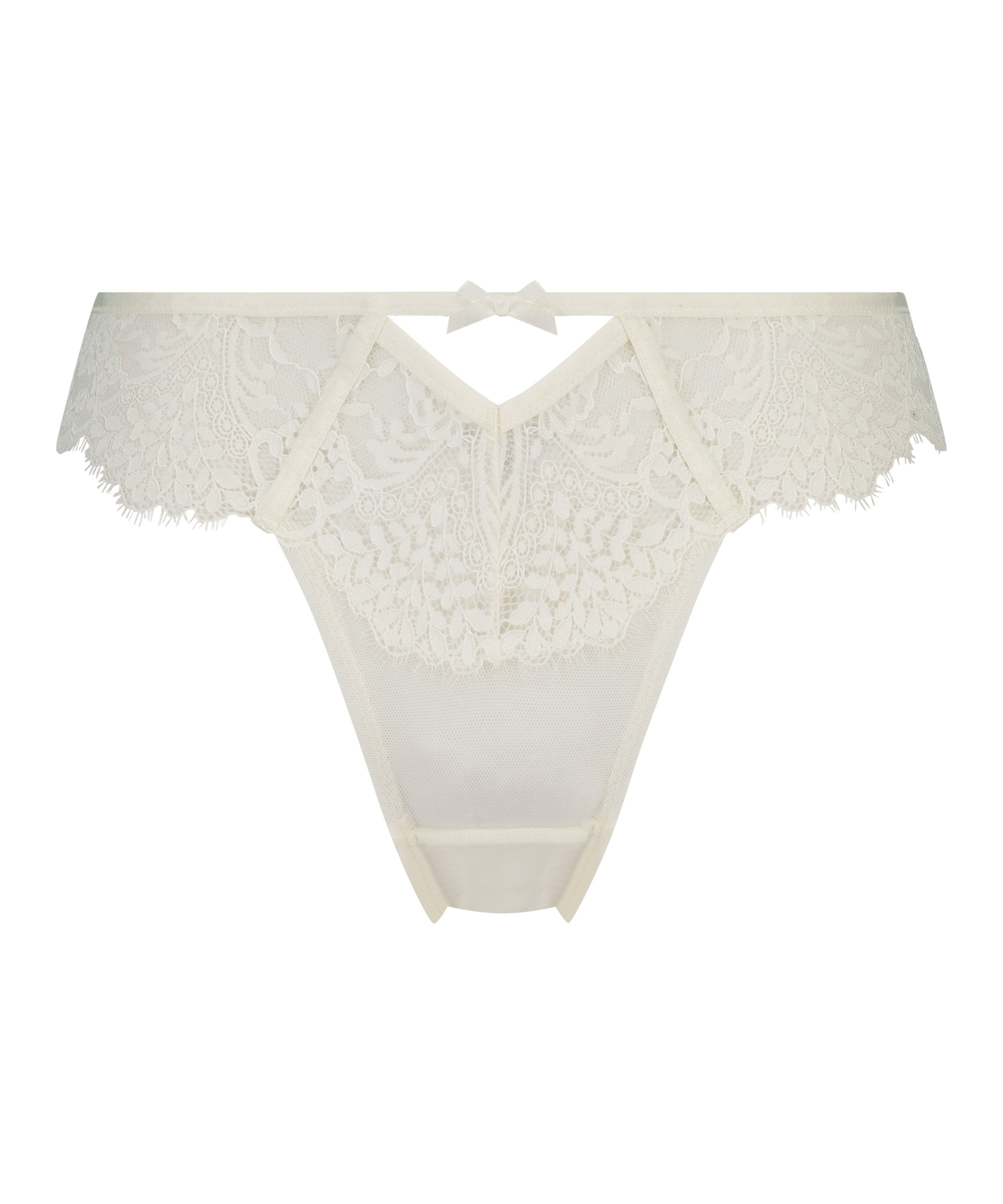 Brasiliansk trusse med høj benudskæring Chlo, hvid, main