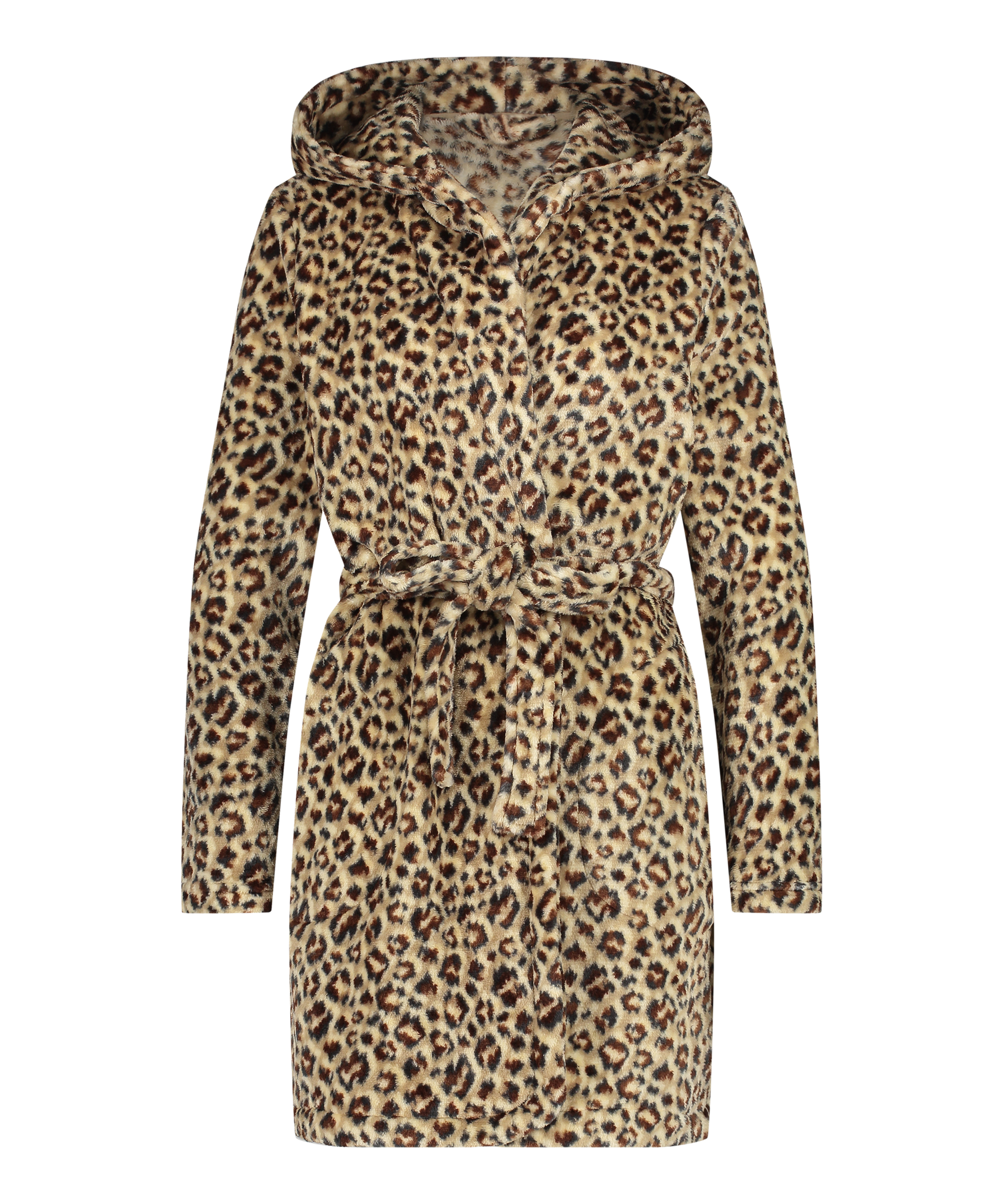 Fleece Badekåbe, Beige, main