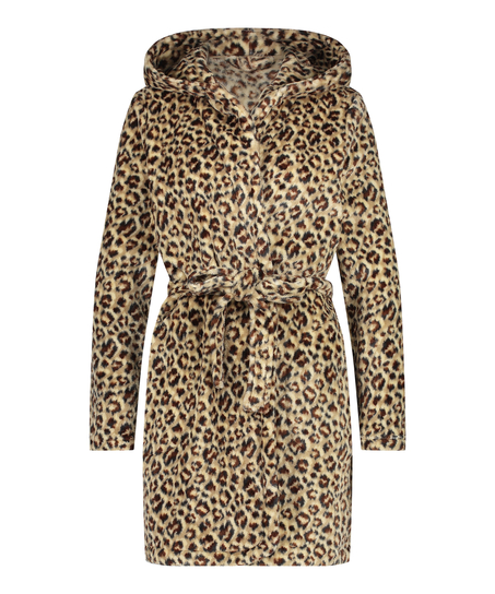 Fleece Badekåbe, Beige