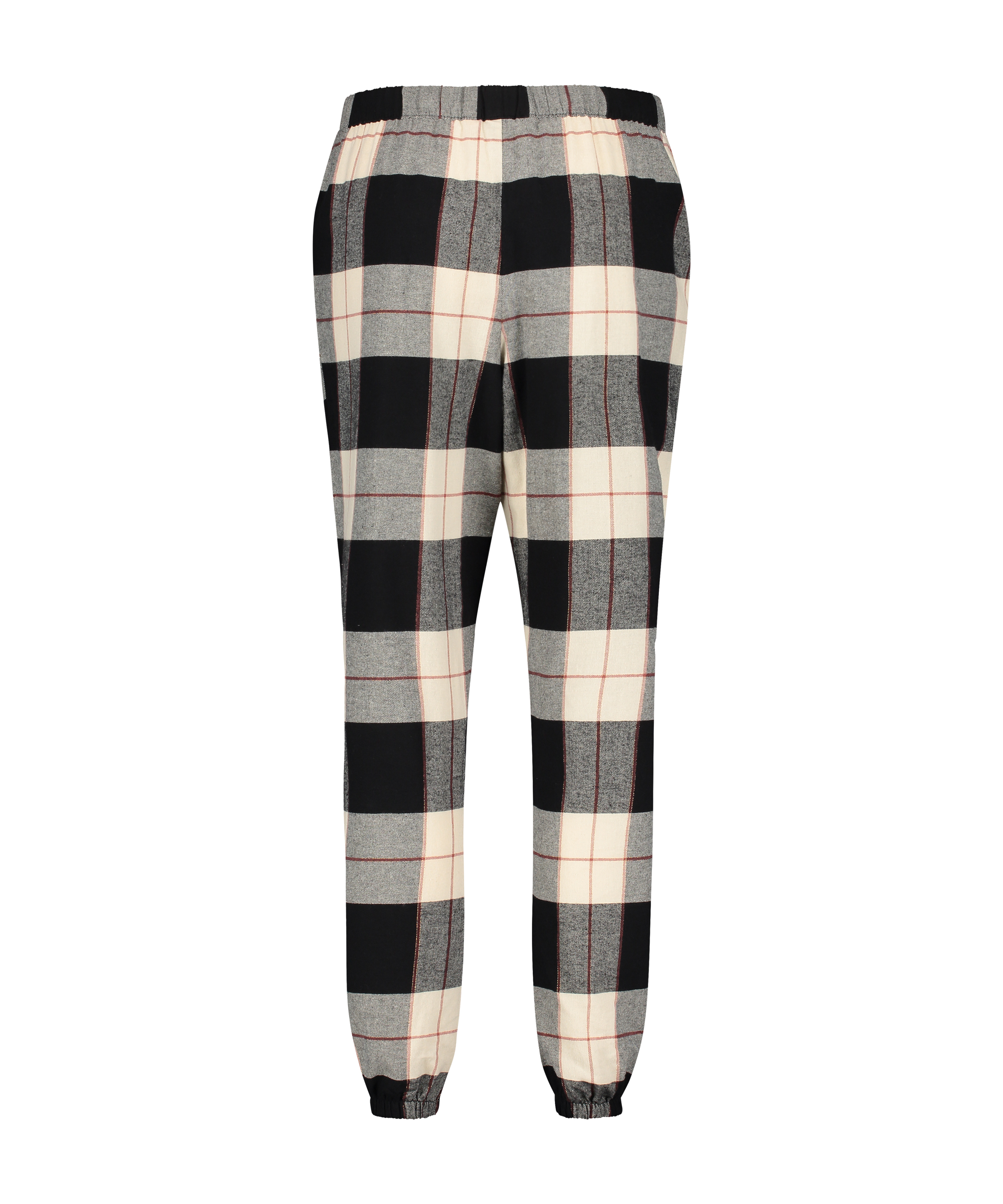 Pyjamasbukser Twill Check, sort, main