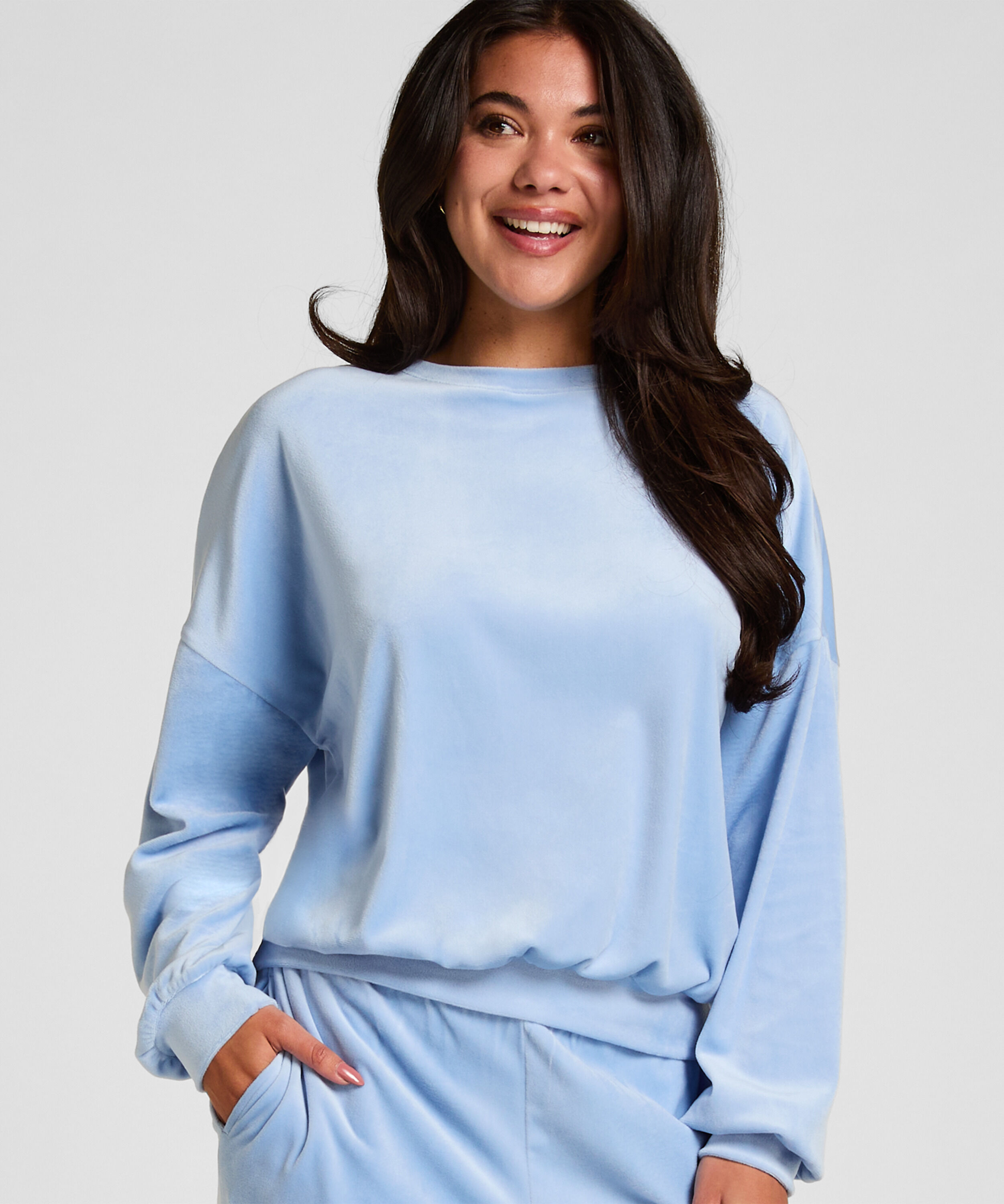 Velourtop, Blå