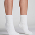1 par strikkede sokker, Hvid