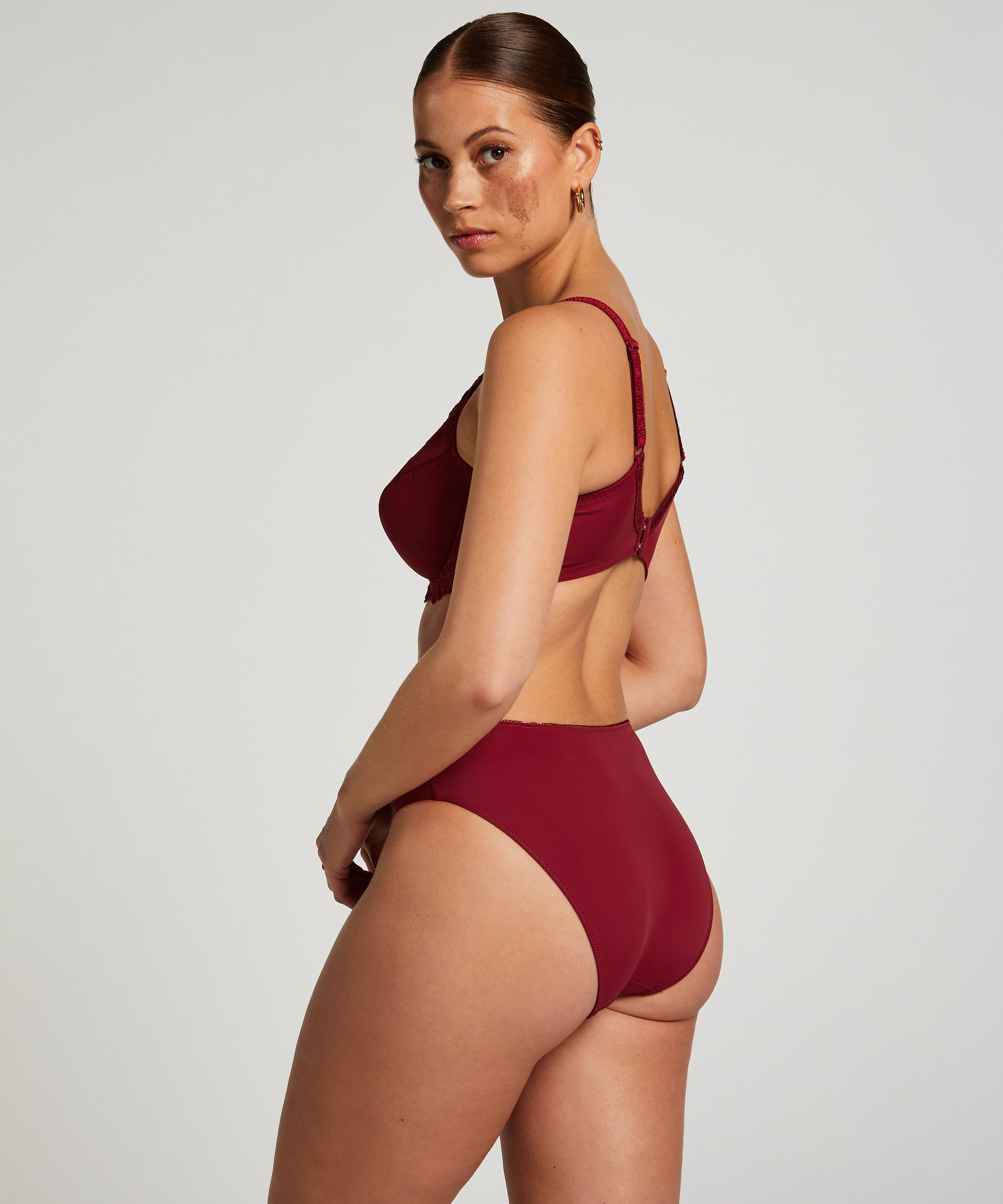 Ikke-formstøbt bøjle-bh Diva, Rød, main