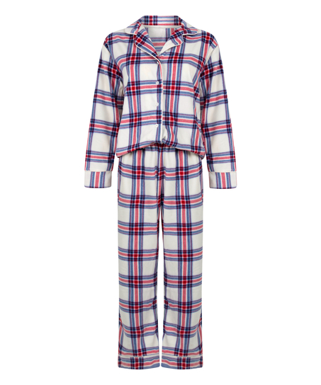 Pyjamas polarfleece, Hvid