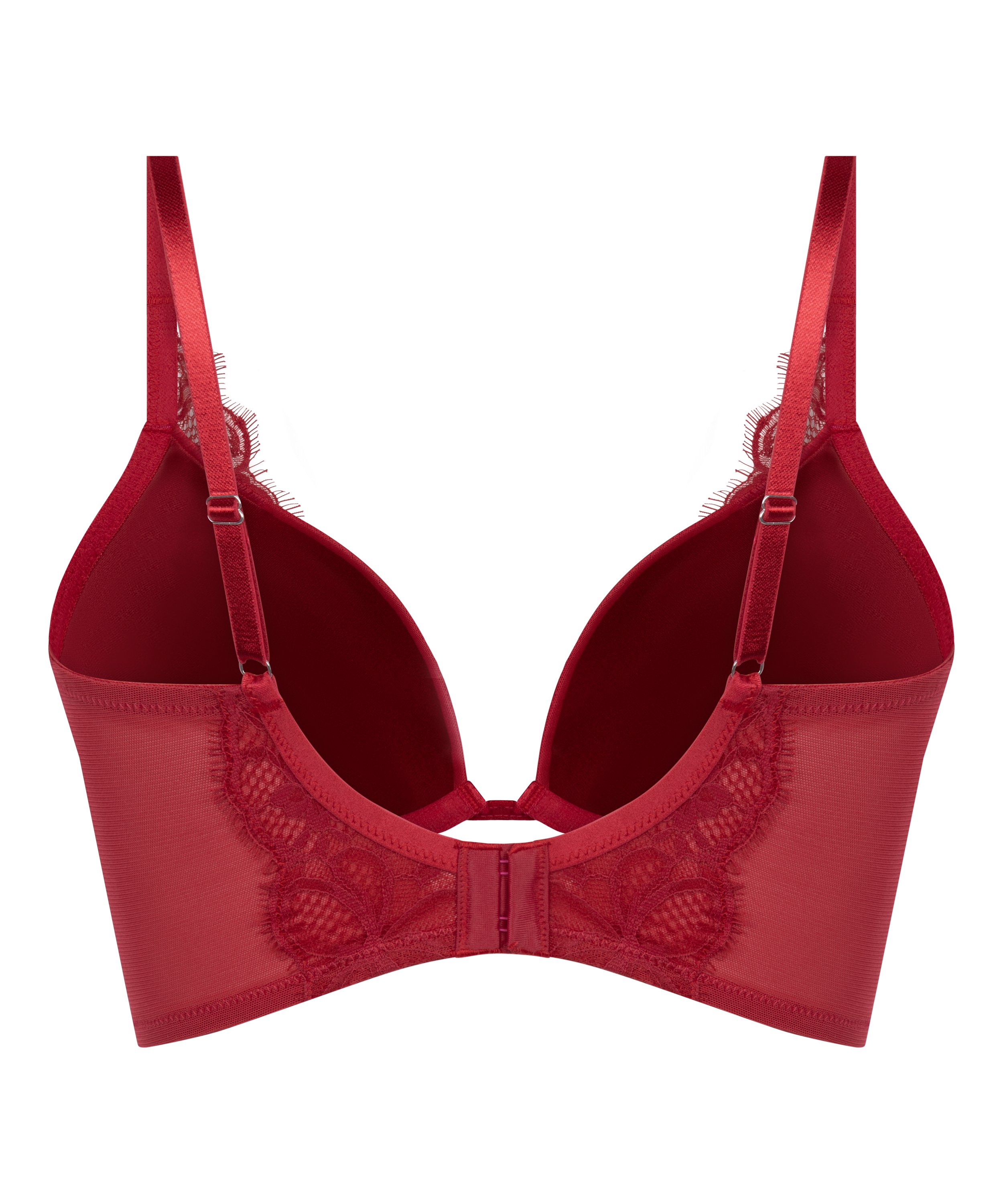 Marianna Push-Up longline-bh, Rød, main