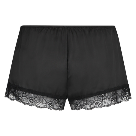 Pyjamasshorts Satin, Sort