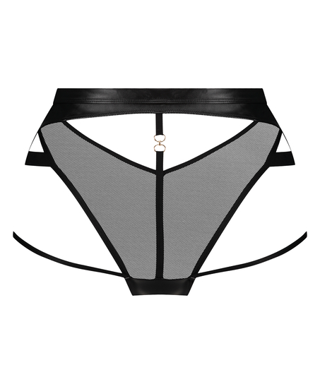 High leg brasiliansk trusse Faye, sort