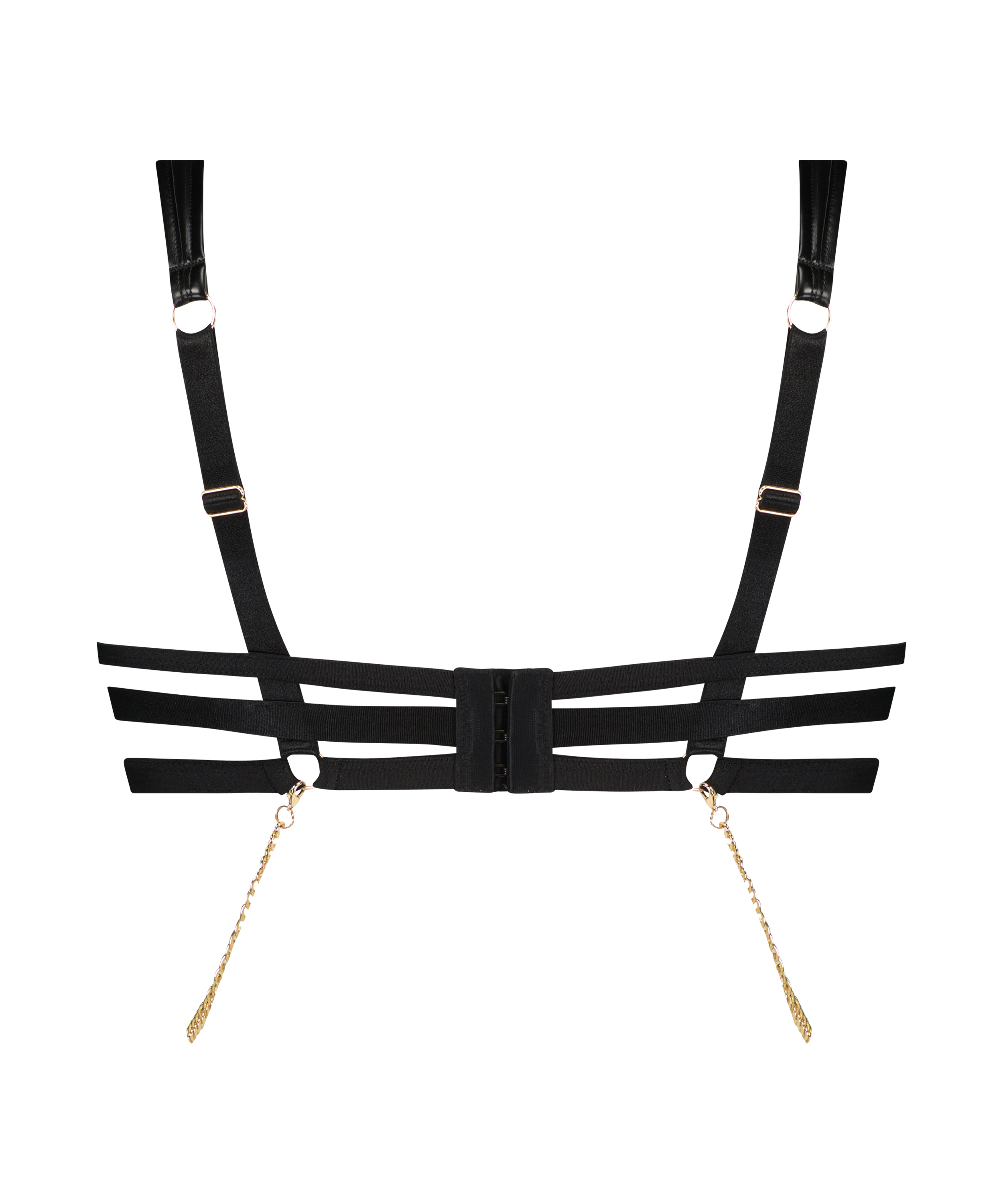 Ikke-formstøbt bøjle-bh Domantrix, Sort, main