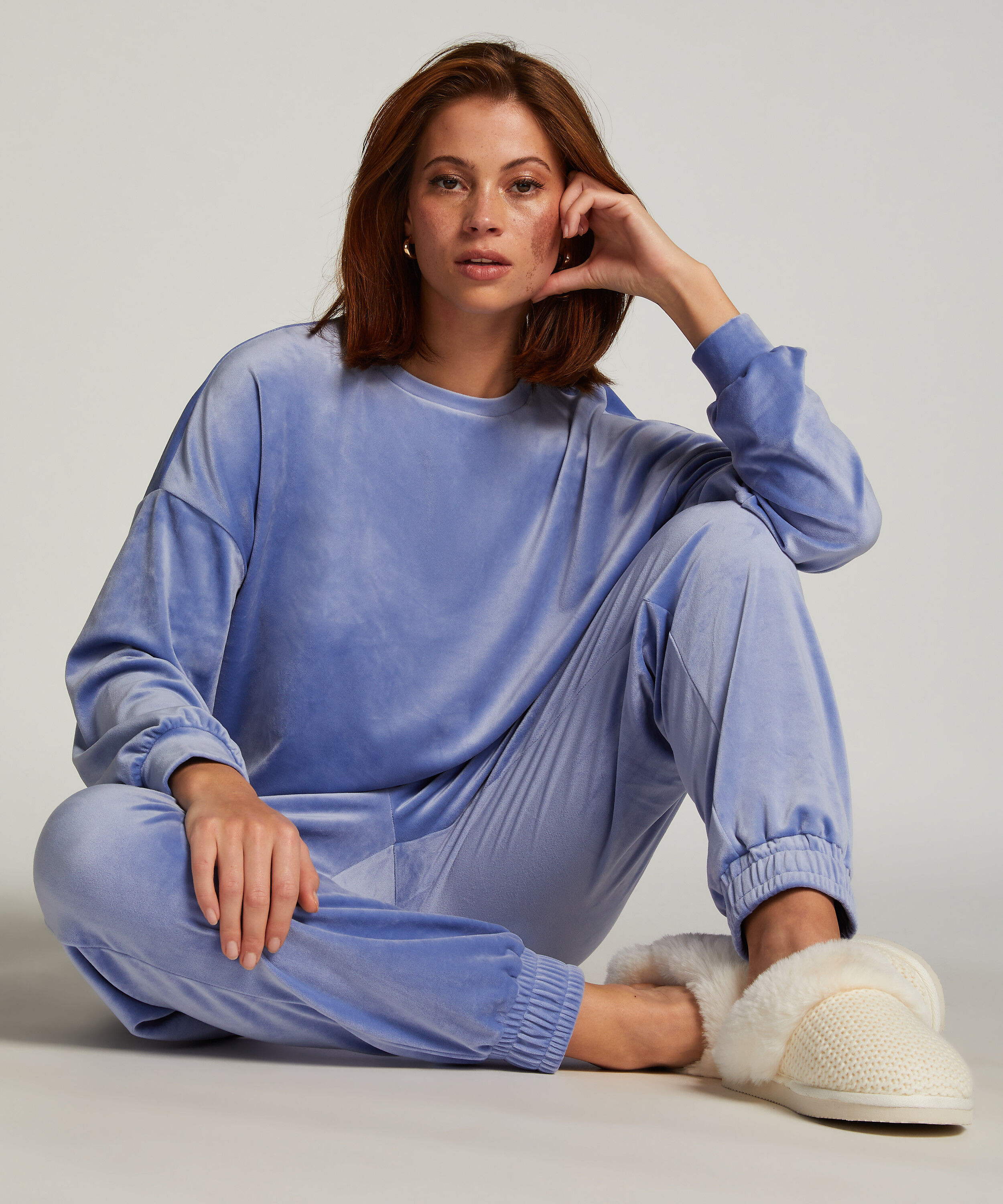 Velourtop, Blå