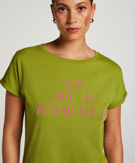 Natskjorte rund hals, Gr&oslash;n