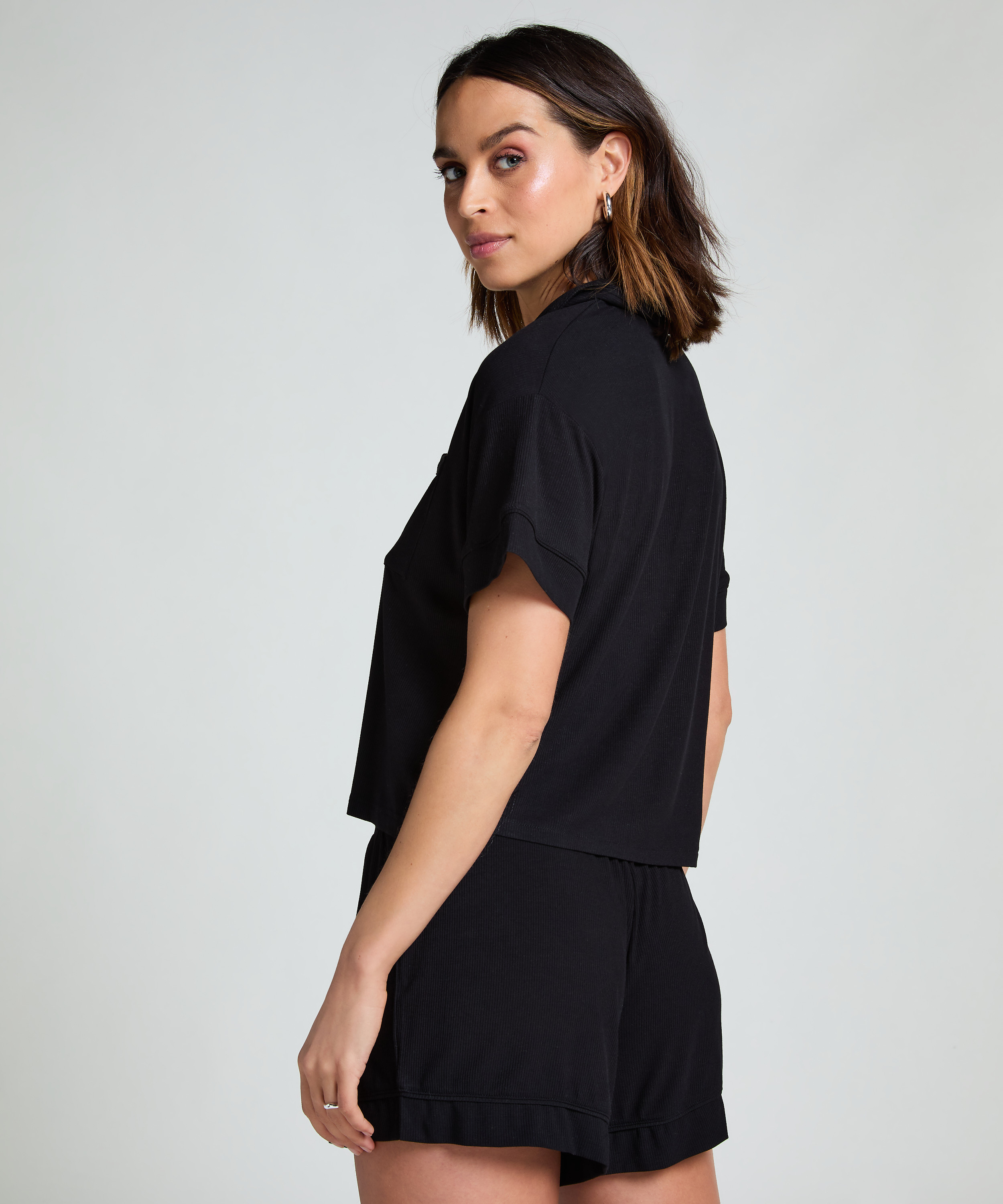 Short Jersey Rib Essential, sort, main