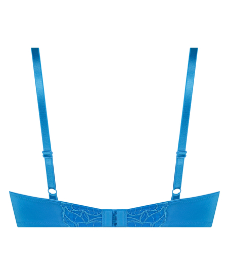 Ikke-formstøbt longline bøjle-bh Anya, Blå