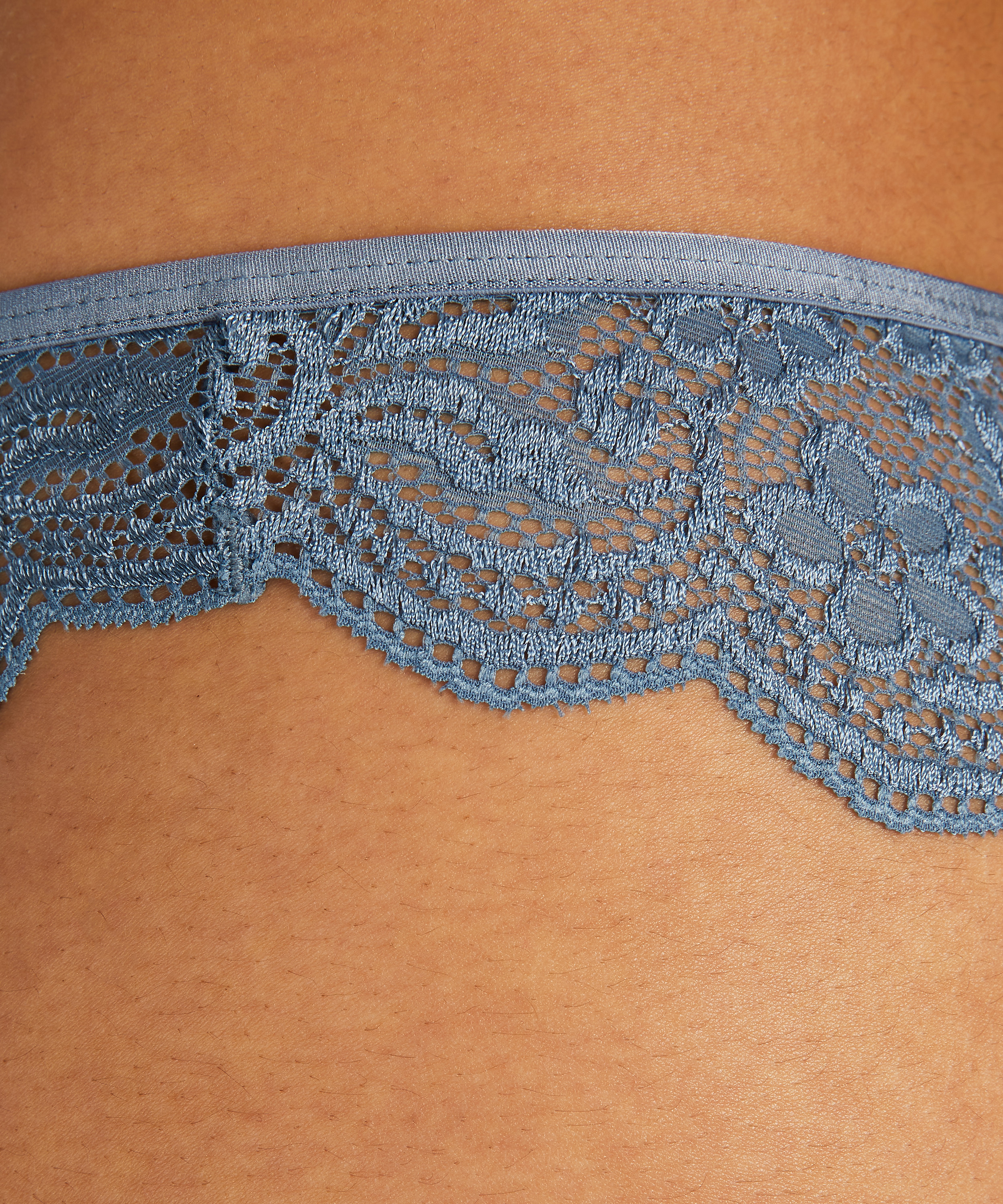 High leg brasiliansk trusse, blå, main